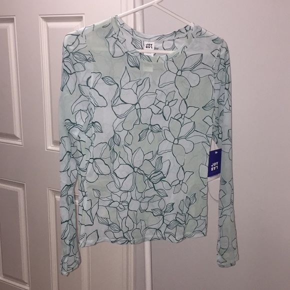 JoyLab Tops - See through floral top